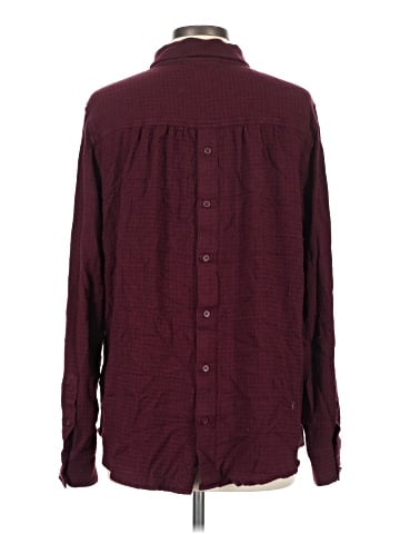 Cosmic Blue Love Long Sleeve Button-Down Shirt (view 2)