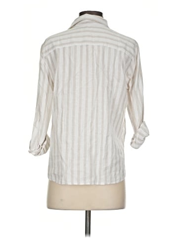 Ann Taylor LOFT 3/4 Sleeve Button-Down Shirt (view 2)