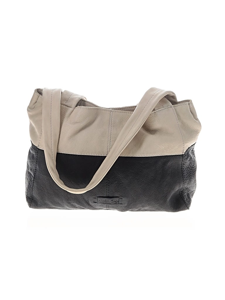 Pre-owned American Leather Co. Leather Shoulder Bag In Gray