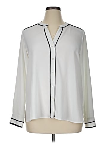 Calvin Klein Long Sleeve Blouse (view 1)