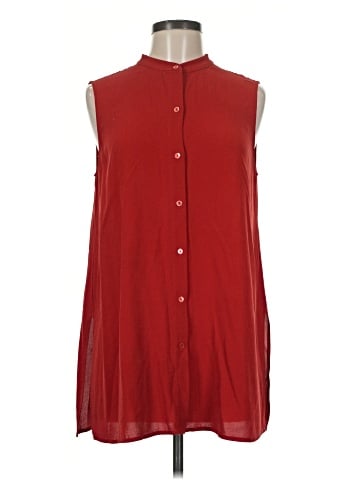 Eileen Fisher Sleeveless Button-Down Shirt (view 1)
