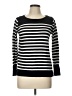 a.n.a. A New Approach Stripes Black Pullover Sweater Size L (petite) - photo 1