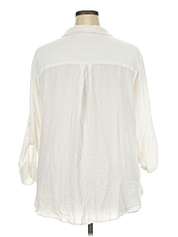 Jane and Delancey 3/4 Sleeve Button-Down Shirt (view 2)