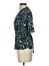 Ann Taylor LOFT 100% Polyester Blue Short Sleeve Blouse Size XS - photo 5