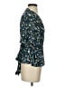 Ann Taylor LOFT 100% Polyester Blue Short Sleeve Blouse Size XS - photo 4