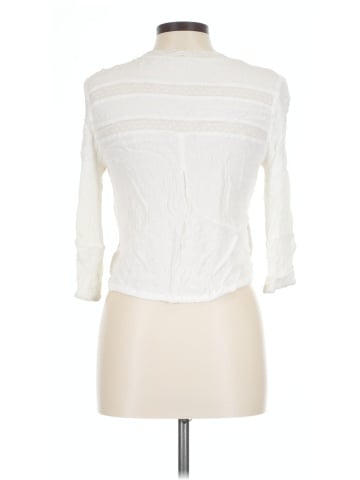 En Creme 3/4 Sleeve Button-Down Shirt (view 2)