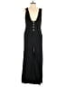Cider 100% Polyester Solid Black Jumpsuit Size M - photo 1