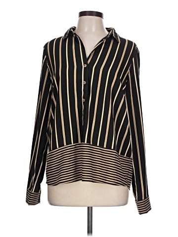 Hem & Thread Long Sleeve Blouse (view 1)