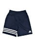 Adidas 100% Polyester Solid Blue Athletic Shorts Size 5 - photo 1