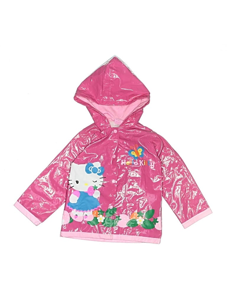 Pre-owned Hello Kitty Kids' Raincoat In Pink
