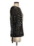 Equipment Animal Print Black Pullover Sweater Size XS - photo 4