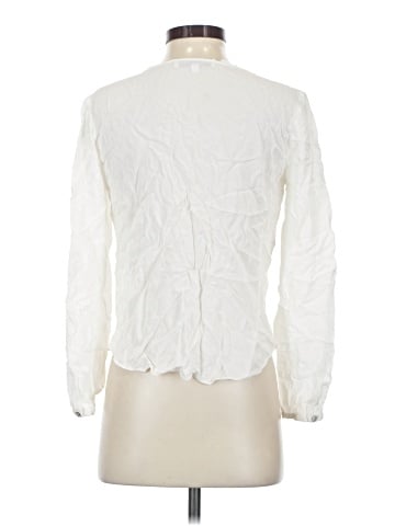 Elizabeth and James Long Sleeve Silk Top (view 2)