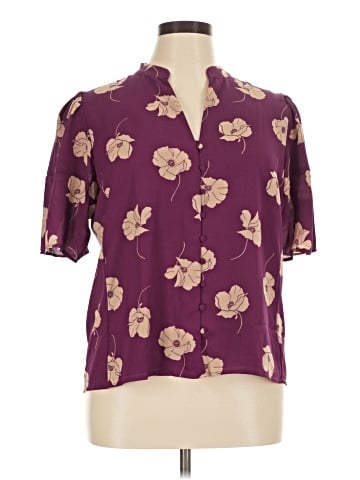 Ann Taylor Short Sleeve Blouse (view 1)