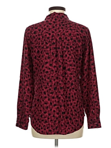 Equipment Long Sleeve Silk Top (view 2)