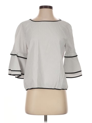Aqua 3/4 Sleeve Top (view 1)