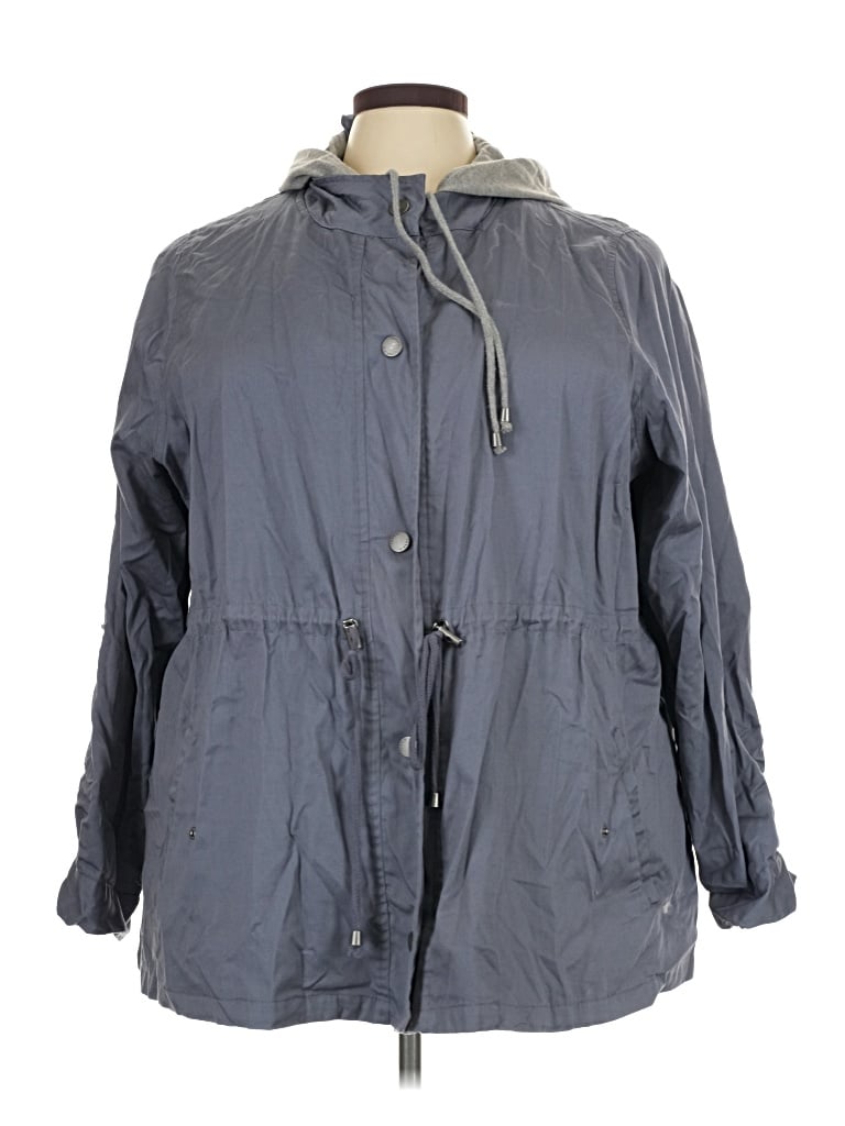 Pre-owned Torrid Raincoat In Gray