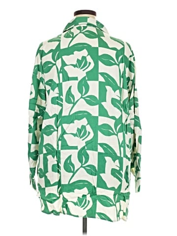 ELOQUII Long Sleeve Button-Down Shirt (view 2)