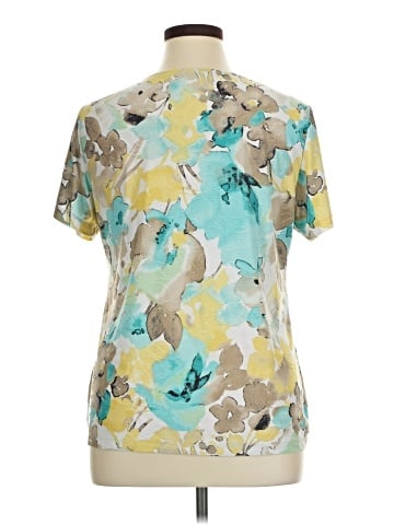 JM Collection Short Sleeve Blouse (view 2)