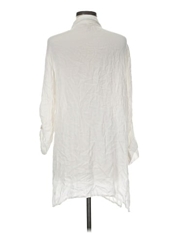 Elan 3/4 Sleeve Button-Down Shirt (view 2)