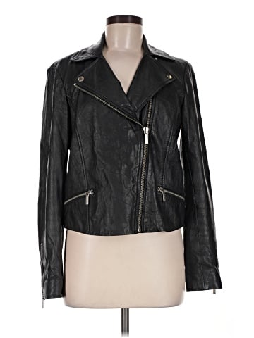 MICHAEL Michael Kors Leather Jacket (view 1)