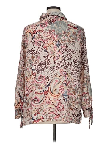 Johnny Was Long Sleeve Silk Top (view 2)