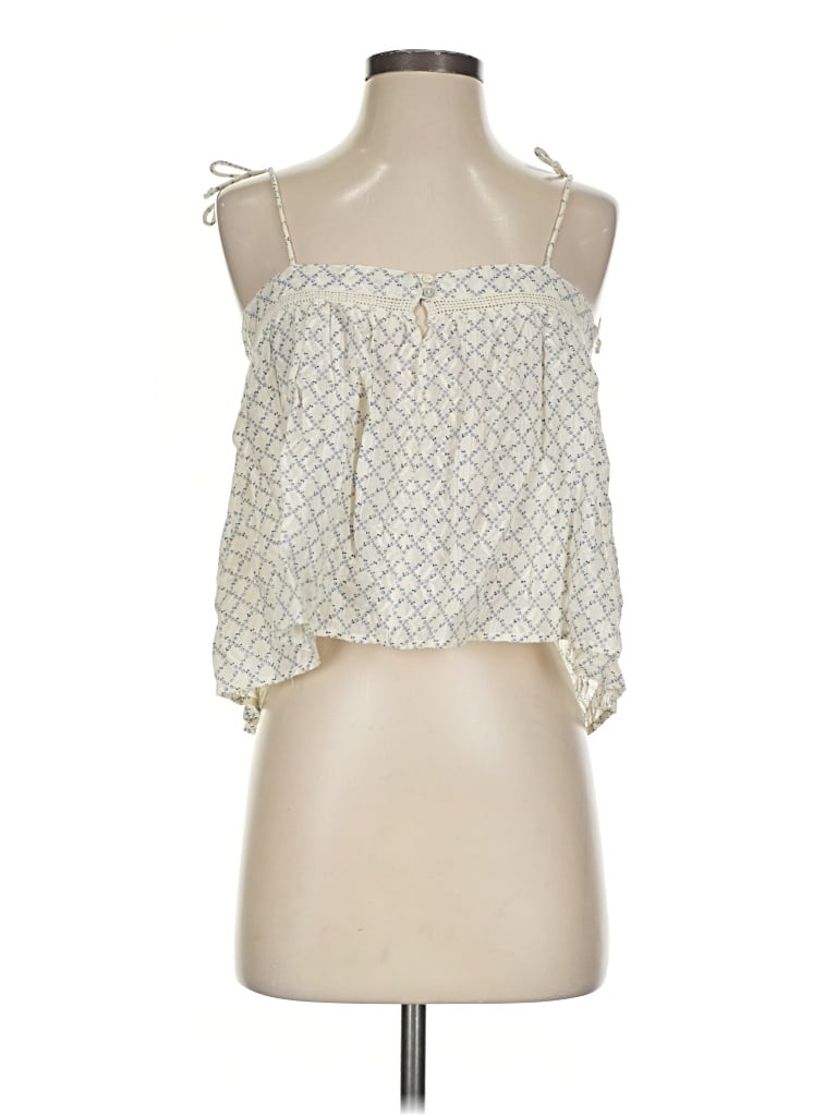 Pre-owned Lovestitch Sleeveless Blouse In Ivory