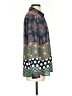 DR2 100% Polyester Paisley Teal Long Sleeve Blouse Size S - photo 4