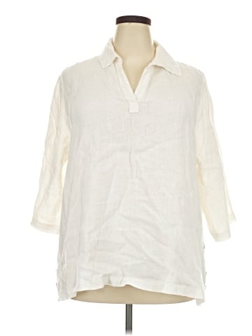 Tahari 3/4 Sleeve Button-Down Shirt (view 1)