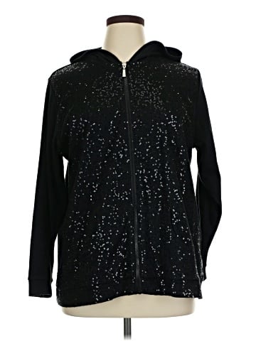 Quacker Factory Zip Up Hoodie (view 1)