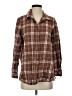 Blair Plaid Brown Long Sleeve Button-Down Shirt Size S - photo 1
