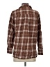 Blair Plaid Brown Long Sleeve Button-Down Shirt Size S - photo 2