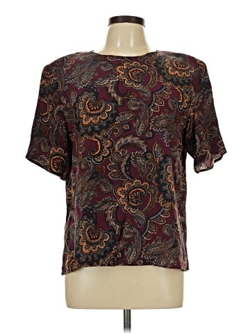 Casual Corner Short Sleeve Silk Top (view 1)