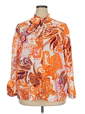 ELOQUII Long Sleeve Blouse (view 1)