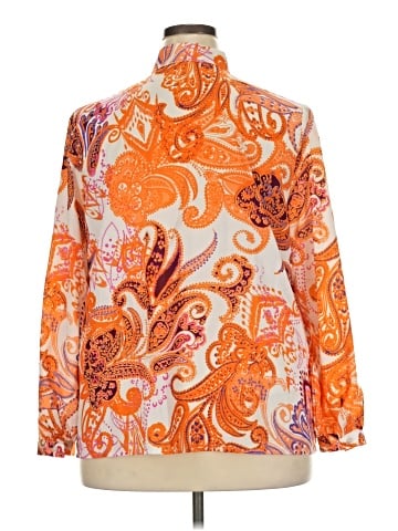 ELOQUII Long Sleeve Blouse (view 2)