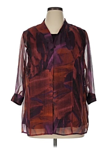 Maggie Barnes for Catherines 3/4 Sleeve Blouse (view 1)