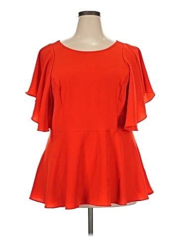 City Chic Short Sleeve Blouse (view 1)