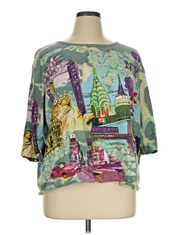 Liz & Me 3/4 Sleeve Blouse (view 1)
