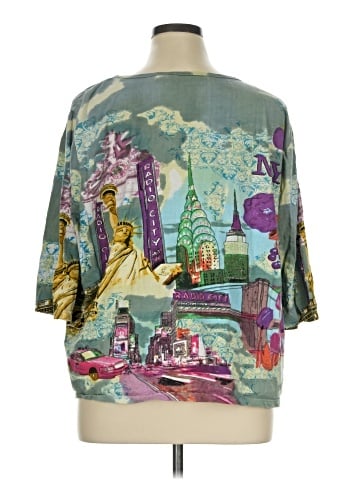 Liz & Me 3/4 Sleeve Blouse (view 2)