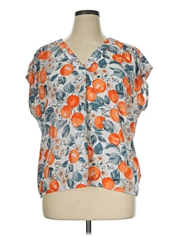 Ann Taylor Factory Short Sleeve Blouse (view 1)