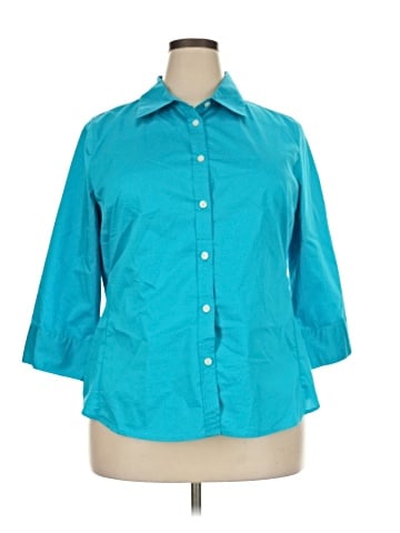 Merona 3/4 Sleeve Button-Down Shirt (view 1)