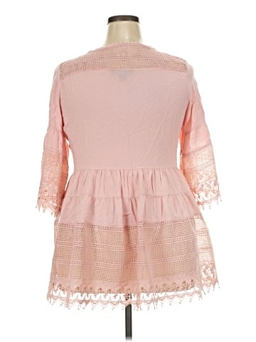 Roaman's 3/4 Sleeve Blouse (view 2)