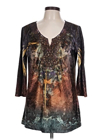 One World 3/4 Sleeve Blouse (view 1)