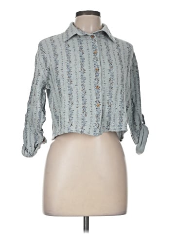 Love Notes 3/4 Sleeve Button-Down Shirt (view 1)