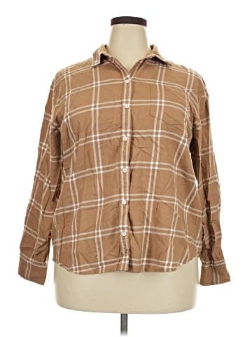 J.Crew Factory Store Long Sleeve Button-Down Shirt (view 1)