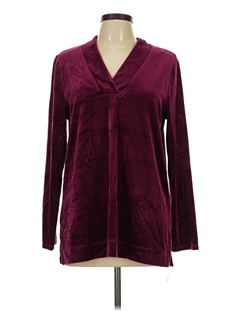 Talbots Long Sleeve Blouse In Brown