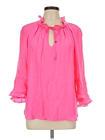 Alice & Trixie 3/4 Sleeve Silk Top (view 1)