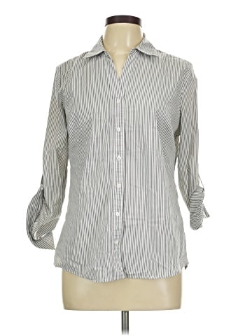 Brina & Em 3/4 Sleeve Button-Down Shirt (view 1)