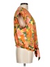 DR2 100% Polyester Orange Short Sleeve Blouse Size L - photo 4