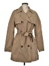 Atmosphere 100% Polyester Tan Trenchcoat Size 6 - photo 1