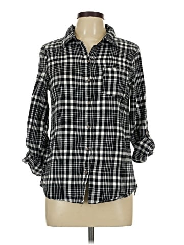 Love Notes 3/4 Sleeve Button-Down Shirt (view 1)